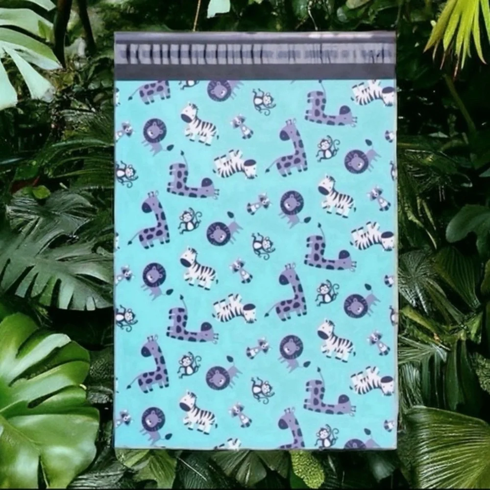 (10) 10x13 Animal Poly Mailers